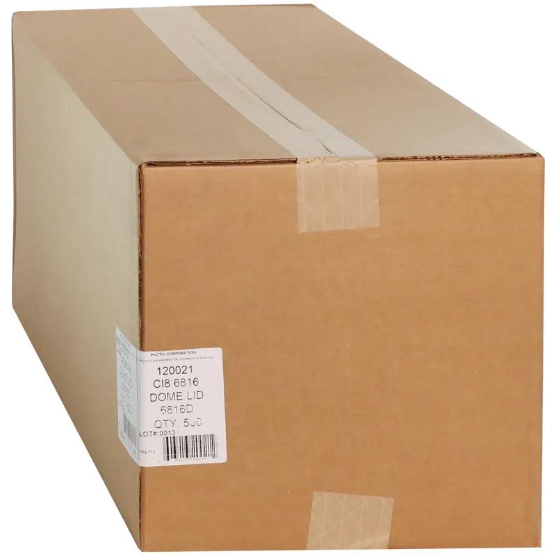 Lid Dome 6.3X8.1X0.4 IN OPS Clear Rectangle For Pressware Trays 500/Case