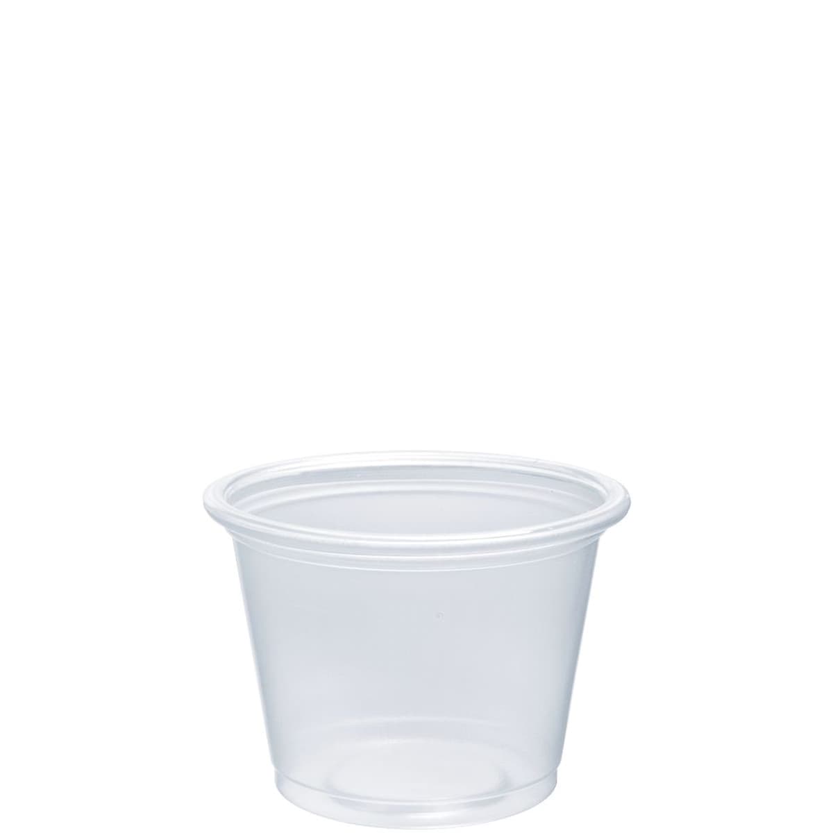 Dart® Conex Complements® Souffle & Portion Cup 1 OZ PP Clear Round 125 Count/Pack 20 Packs/Case 2500 Count/Case