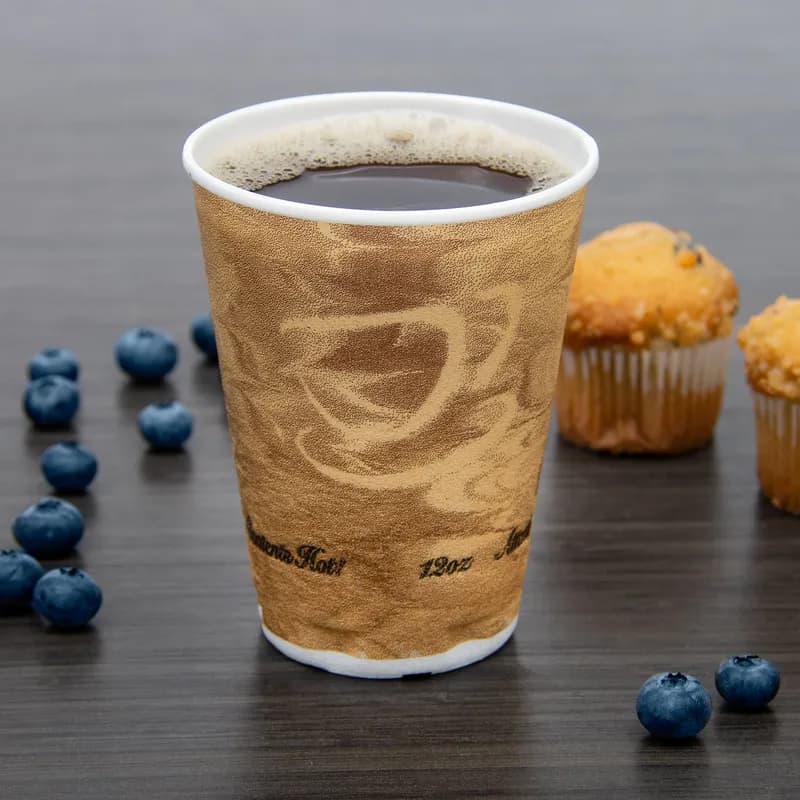 Dart® Trophy® Plus™ Cup Insulated 12 OZ XPS Multicolor Mistique® 100 Count/Pack 10 Packs/Case 1000 Count/Case