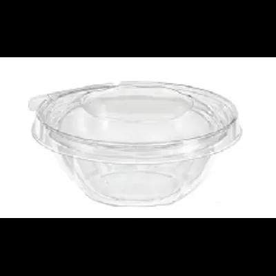 Safe-T-Fresh® Deli Container Hinged With Dome Lid 12 OZ RPET Clear Round 240/Case