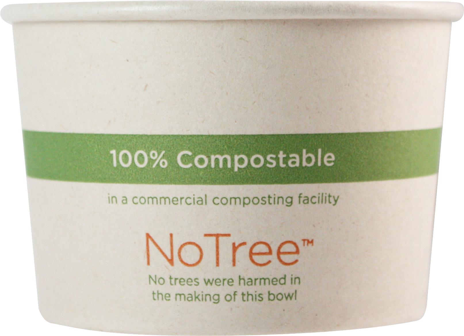 NoTree® Food Container Base 8 OZ Paper 1000/Case