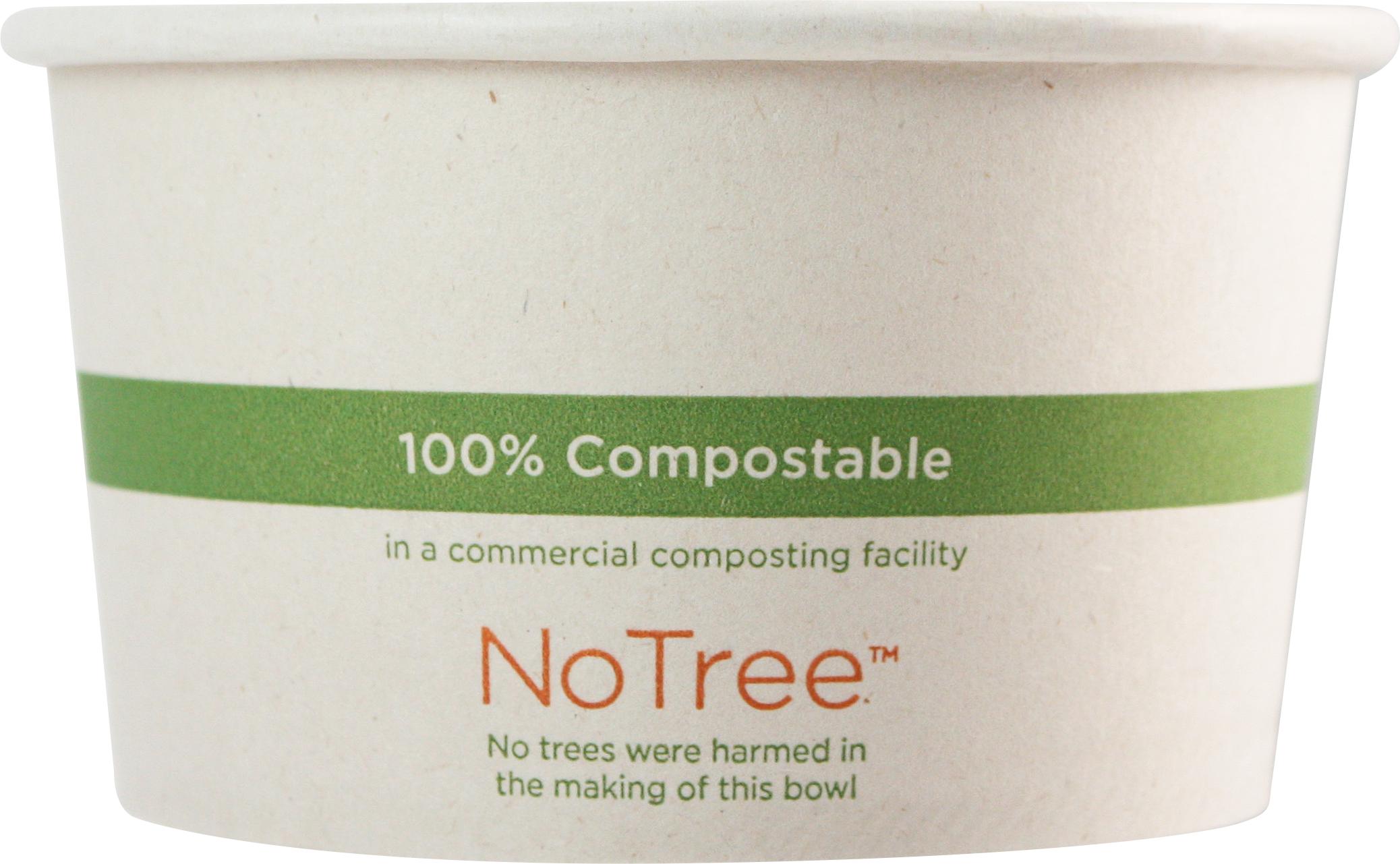 NoTree® Food Container Base 12 OZ Paper 500/Case