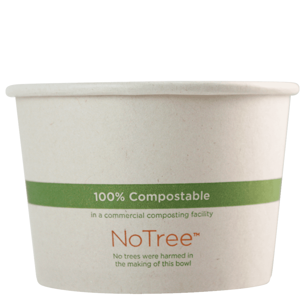 NoTree® Food Container Base 16 OZ Paper 500/Case