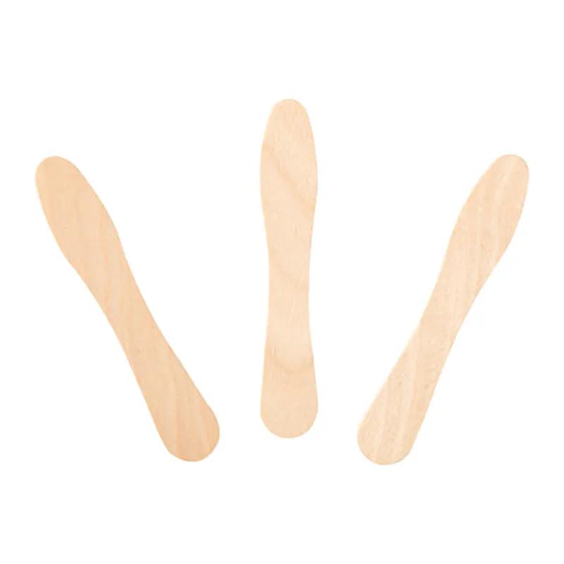 Gelato Ice Cream Spoon Wood Unwrapped Premium 1000 Count/Pack 10 Packs/Case 10000 Count/Case