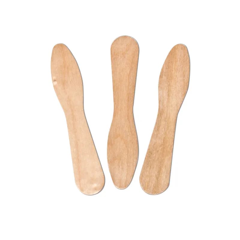 Gelato Ice Cream Spoon Wood Unwrapped Premium 1000 Count/Pack 10 Packs/Case 10000 Count/Case
