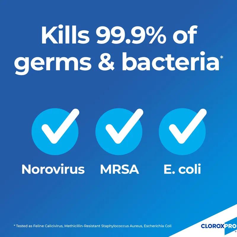 Clorox® Germicidal Bleach 121 FLOZ Concentrate Antibacterial Child Resistant Screw Cap 3/Case