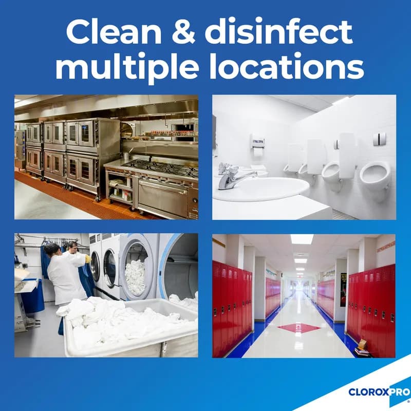 Clorox® Germicidal Bleach 121 FLOZ Concentrate Antibacterial Child Resistant Screw Cap 3/Case