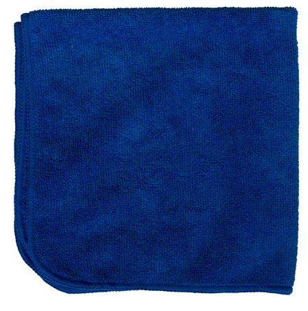 Cleaning Cloth 16X16 IN Microfiber Blue 300 GSM 12/Pack