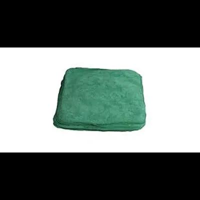 Cleaning Cloth 16X16 IN Microfiber Green 300 GSM 12/Pack