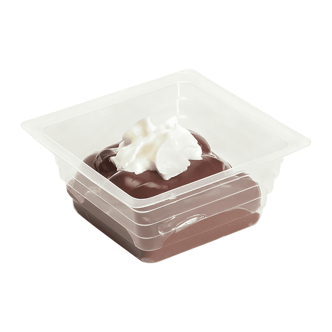 WNA Atrium Deli Container Base 6 OZ OPS Clear Square Deep 2000/Case