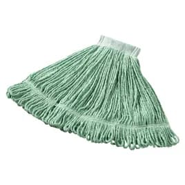 Super Stitch® Mop Head Medium (MED) 20 OZ Green Cotton Synthetic Blend Loop End Launderable 5IN Headband 1/Each