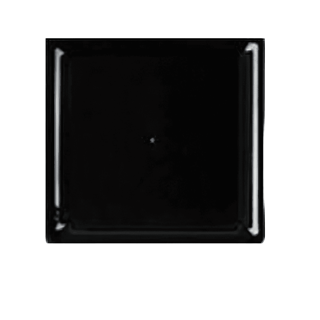 Serving Tray 12X12 IN Plastic Black Square 25/Case