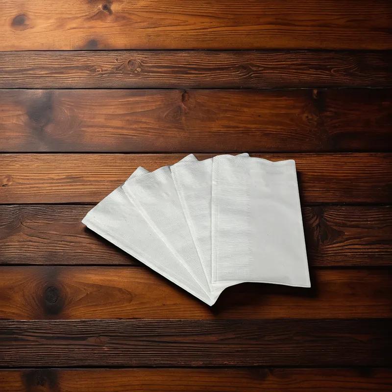 Scott® Dinner Napkins 15.2X16.3 IN White Paper 2PLY 1/8 Fold 250 Count/Pack 12 Packs/Case 3000 Count/Case