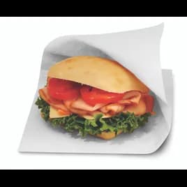 Bagcraft® Dubl Open® Sandwich Bag 7X6.75 IN Dry Wax Paper White 8/Case