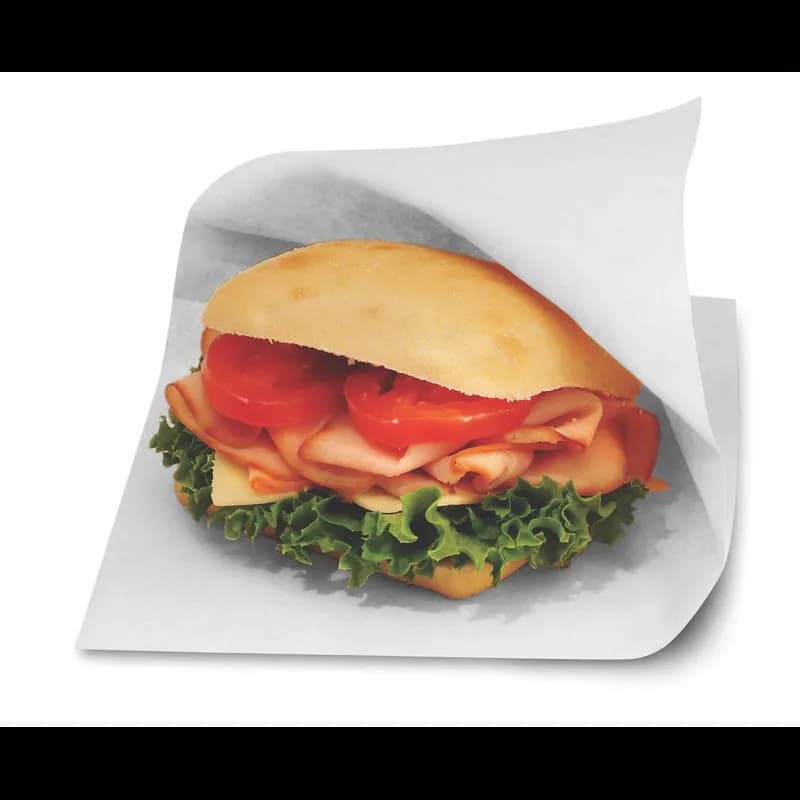 Bagcraft® Dubl Open® Sandwich Bag 7X6.75 IN Dry Wax Paper White 8/Case