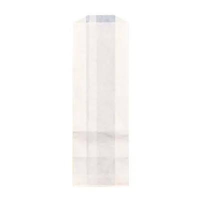 Bread Bag 4X2X12 IN Bleached Kraft Paper White Gusset 1000/Case