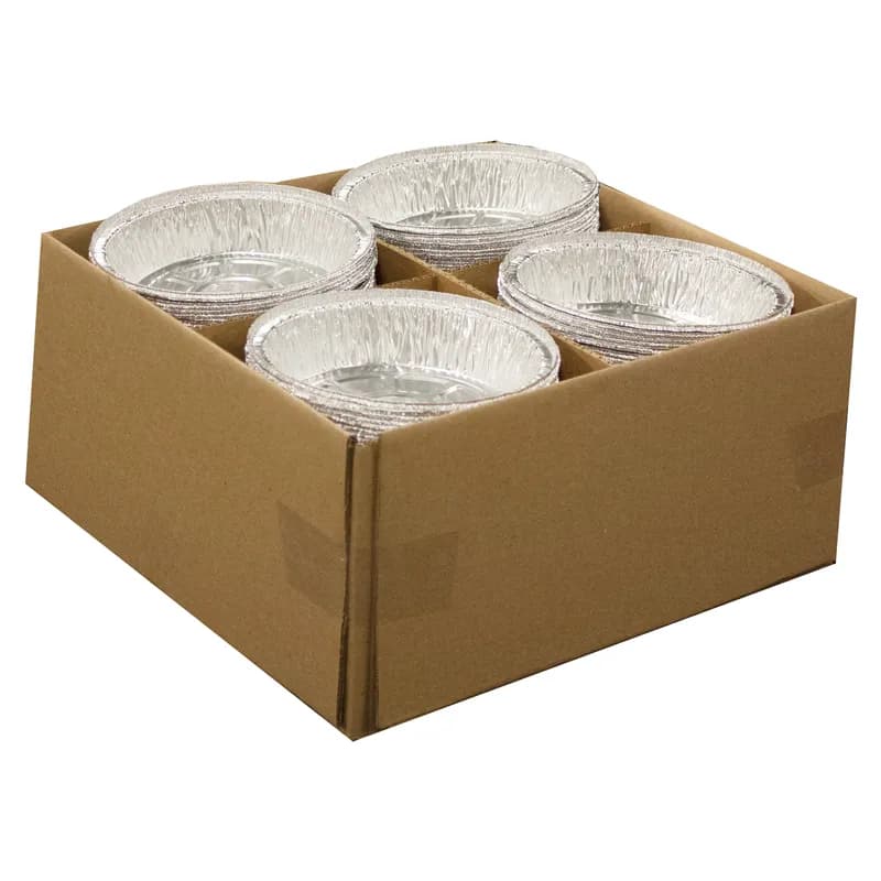 Handi-Max Take-Out Container Base 7 IN Aluminum Silver Round 500/Case