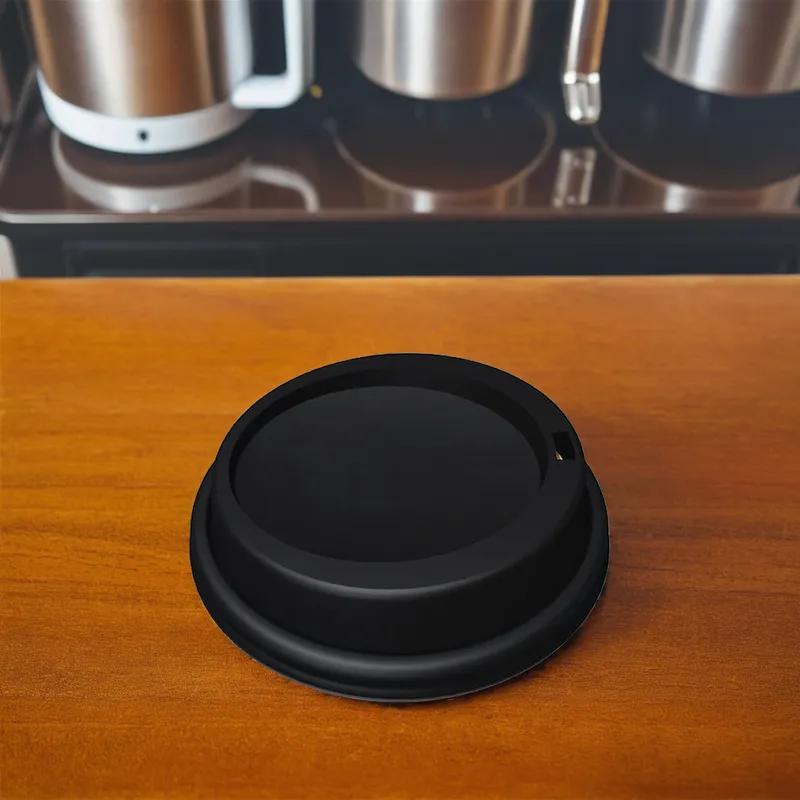 Victoria Bay Lid Plastic Black For 8 OZ Hot Cup Travel 1000/Case