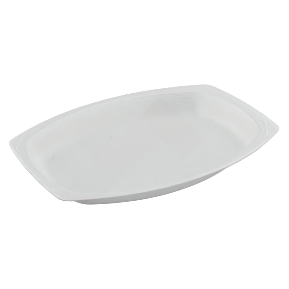 Serving Tray Base 7X9 IN Polystyrene Foam White Rectangle 500/Case