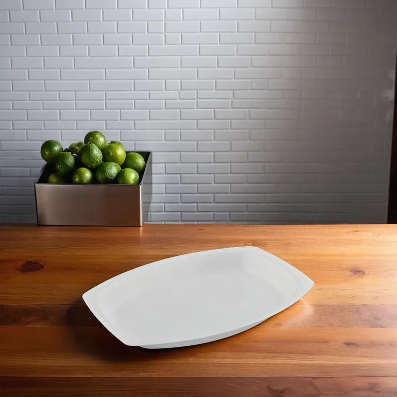 Serving Tray Base 7X9 IN Polystyrene Foam White Rectangle 500/Case