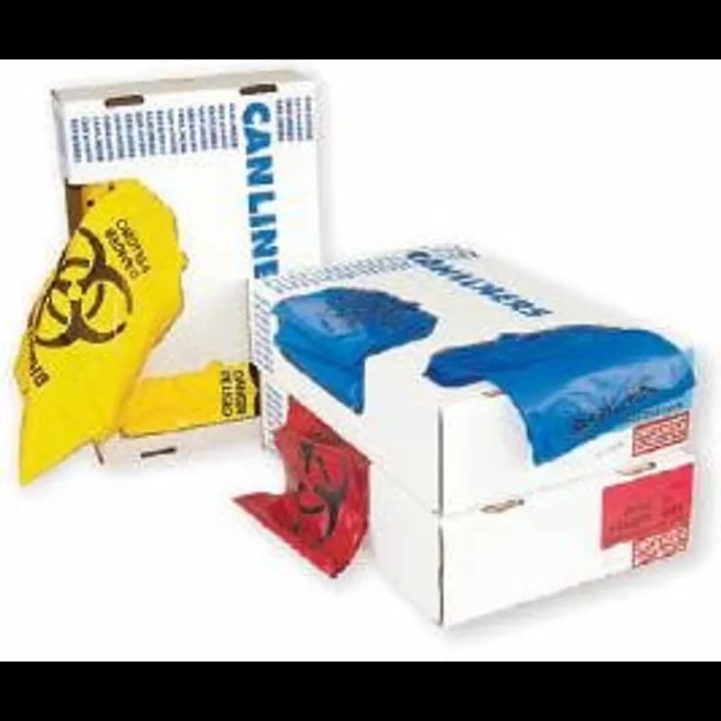 Heritage Biohazard Bag 24X24 IN Red Plastic 1.3MIL 500/Case