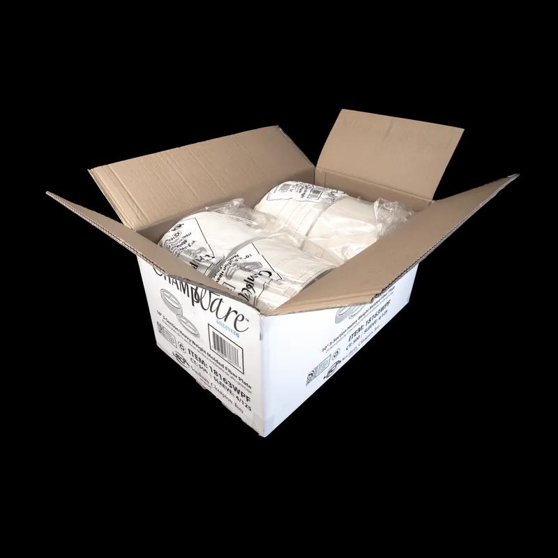 Plate 10 IN 3 Compartment Molded Fiber White Heavy Duty 500/Case