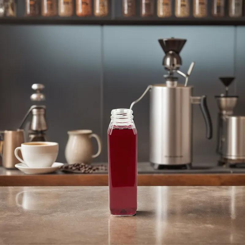 Bottle 12 OZ Clear Square 38MM Double Neck Finish 28 Gram Bagged 228/Case