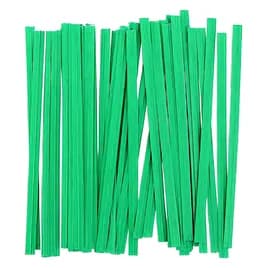 Twist Tie 4X3.19 IN Paper Green 2/Pack