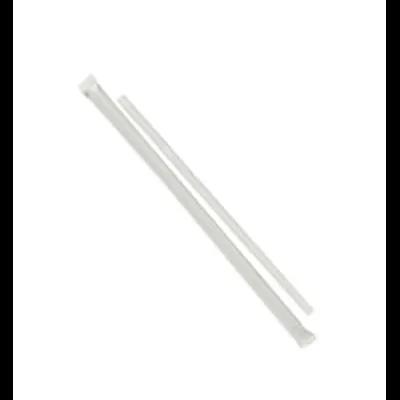 Giant Straw 0.284X7.75 IN Plastic Translucent Paper Wrapped 7200/Case
