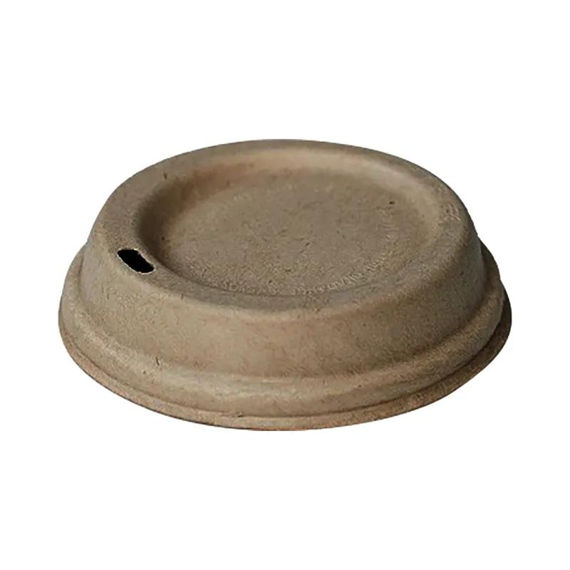 Lid Pulp Fiber For 10-16 OZ Hot Cup 1000/Case