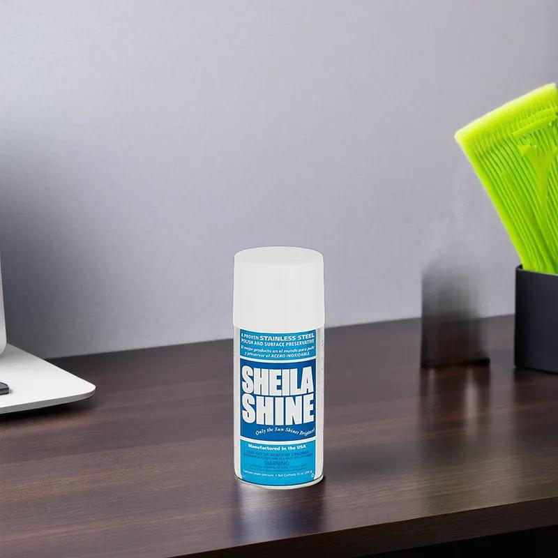 Sheila Shine Sweet Scent Metal Cleaner & Polish 10 FLOZ Multi Surface Aerosol 12/Case