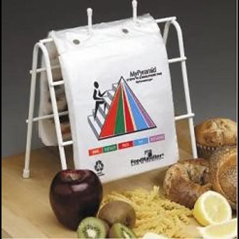 Sandwich Bag 6.5X7 IN HDPE White With Flip Top Closure Saddlepack 2000/Case