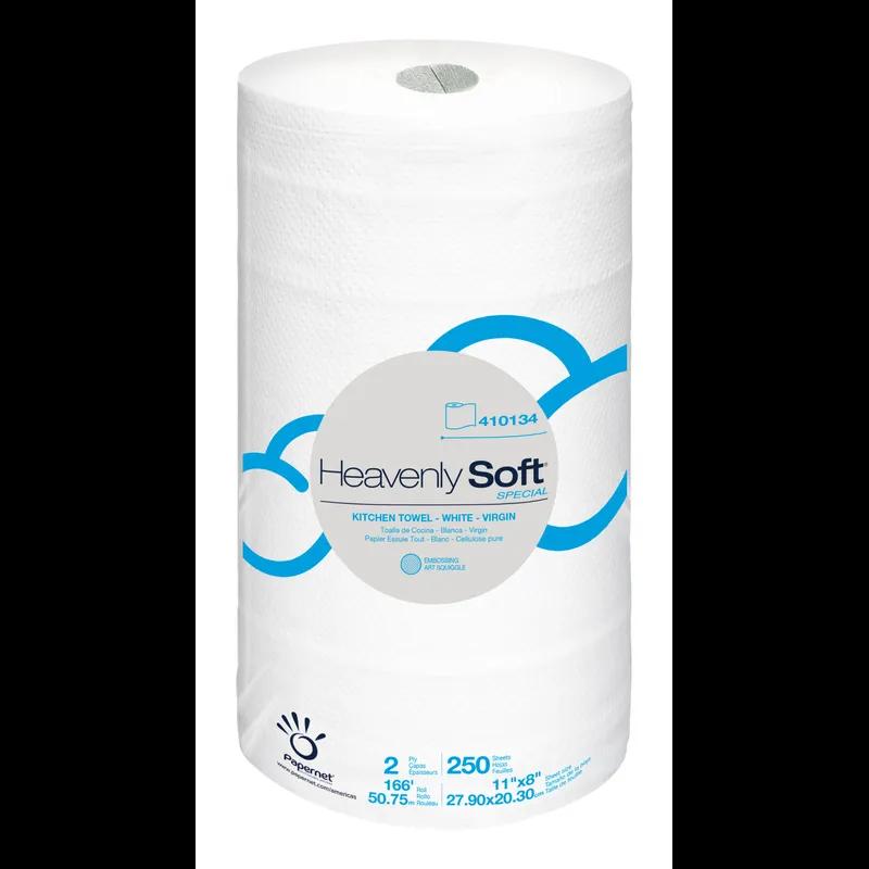 Heavenly Soft Household & Kitchen Roll Paper Towel 2PLY White 250 Sheets/Roll 12 Rolls/Case 3000 Sheets/Case