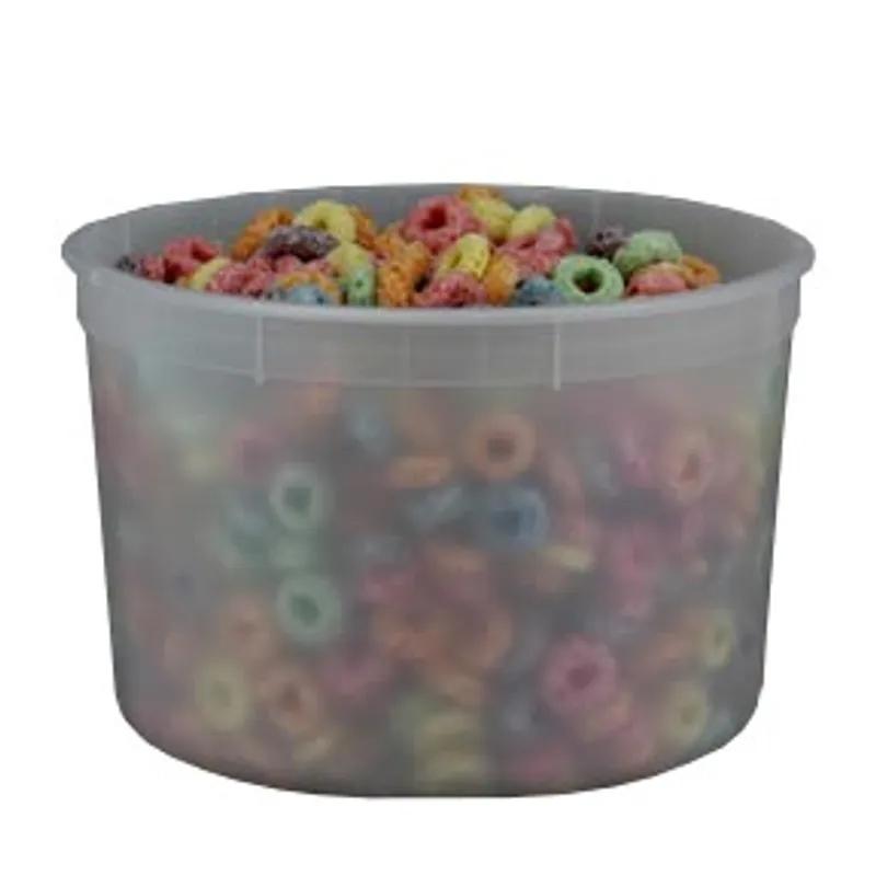 Classic Line Deli Container Base 64 OZ PP Clear Round 200/Case