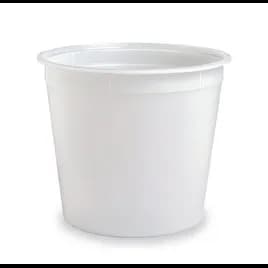 Classic Line Bucket & Tub Base 168 OZ HDPE White 100/Case