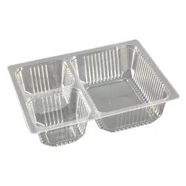 WNA Atrium Take-Out Container Base 8.45X6.43X2.1 IN 3 Compartment OPS Clear Rectangle 300/Case