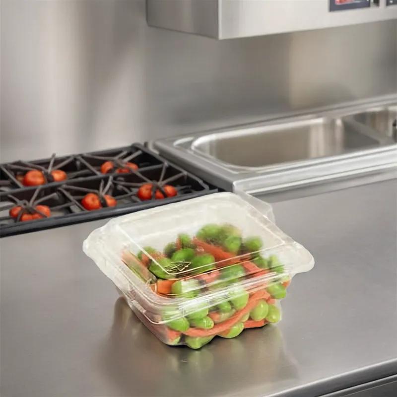 WNA Take-Out Container Hinged 6 OZ Plastic OVS 1500/Case