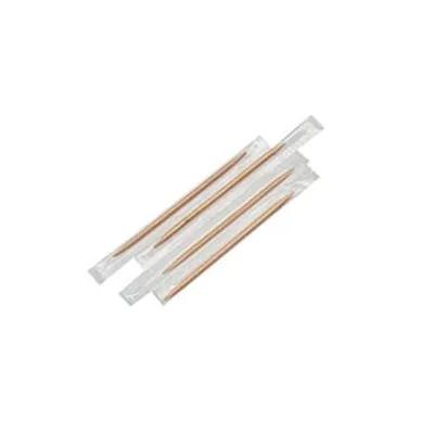 Toothpick 2.5 IN Wood Round Mint Wrapped 1000/Pack