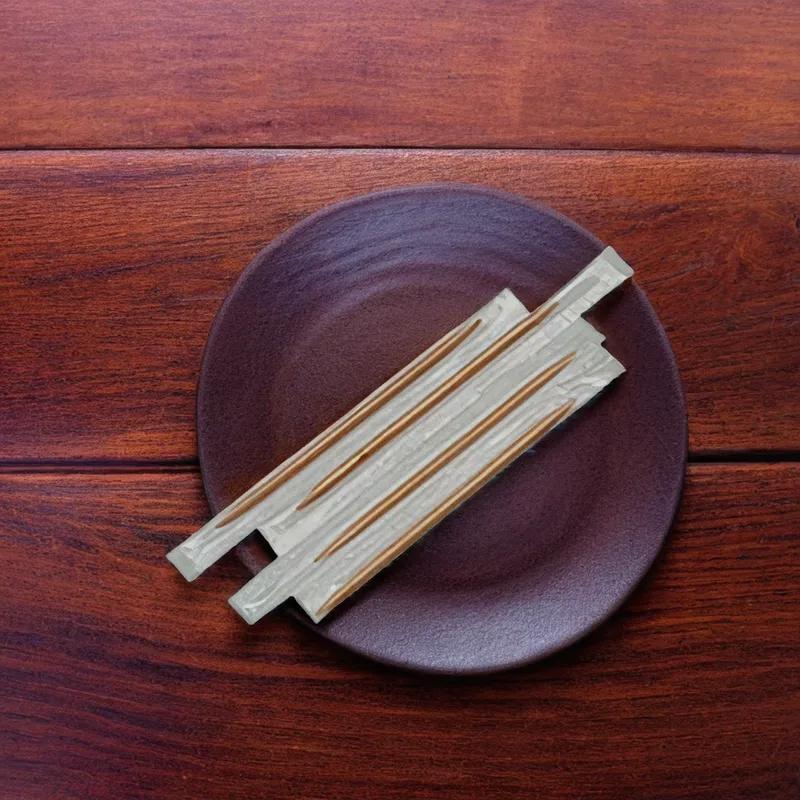 Toothpick 2.5 IN Wood Round Mint Wrapped 1000/Pack