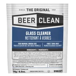 Beer Clean® Odorless Glassware Detergent 0.5 OZ Powder Kosher 100/Case