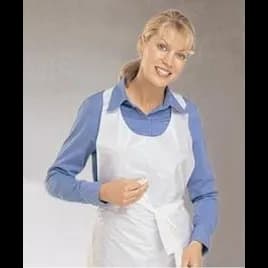 Apron 28X46 IN White 1MIL Regular Embossed Plastic 500/Case