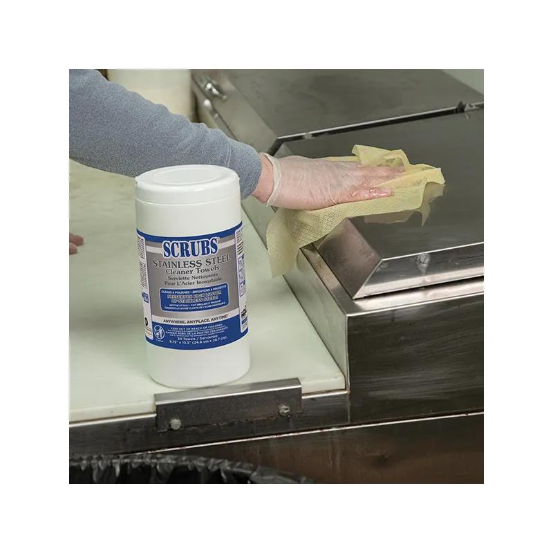 Scrubs® Stainless Steel Cleaner Wipe 6/Case