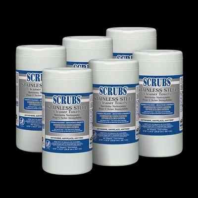 Scrubs® Stainless Steel Cleaner Wipe 6/Case