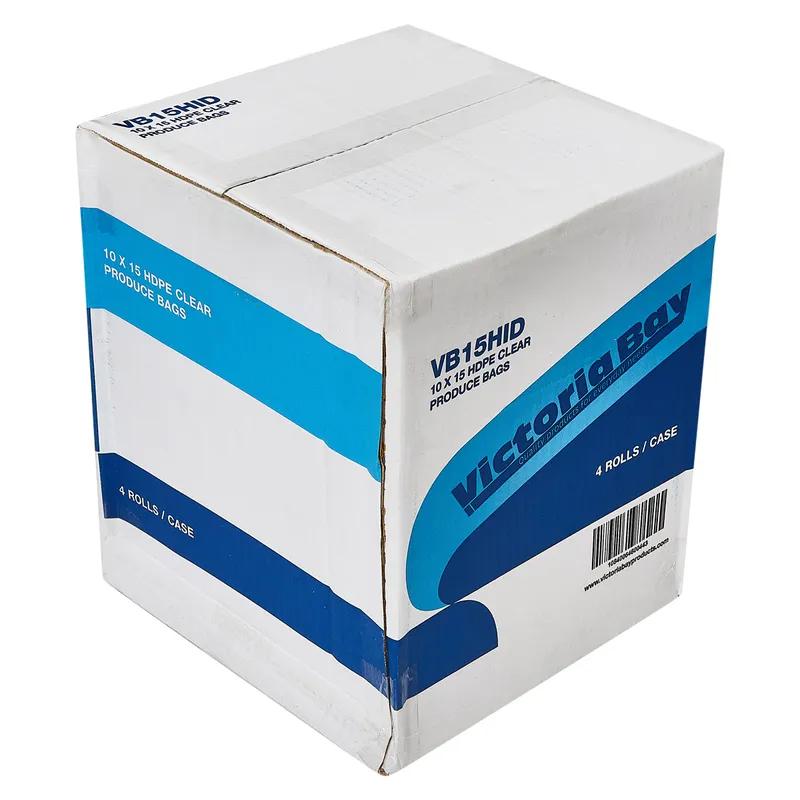 Victoria Bay Produce Bag Roll 10X15 IN Plastic Clear 2200/Case