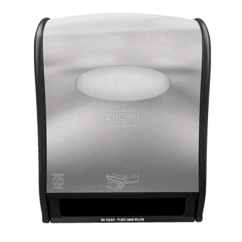 Paper Towel Dispenser Plastic Wall Mount Stainless Touchless Electronic 1/Each