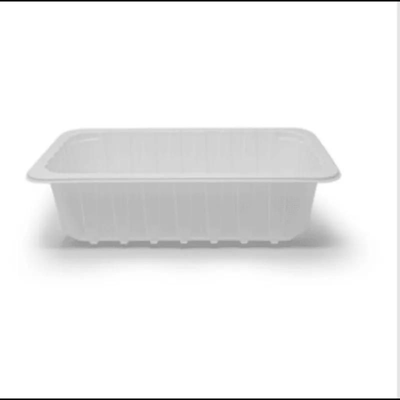 MAPfresh® 5 Meat Tray 12.44X10.28X2.5 IN PP White Rectangle Barrier 1656/Skid
