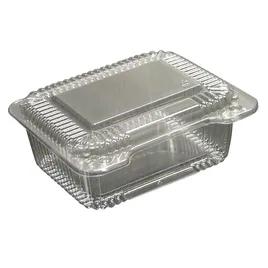 WNA Take-Out Container Hinged With Flat Lid 6.25X5X2.25 IN PET Clear Rectangle 300/Case