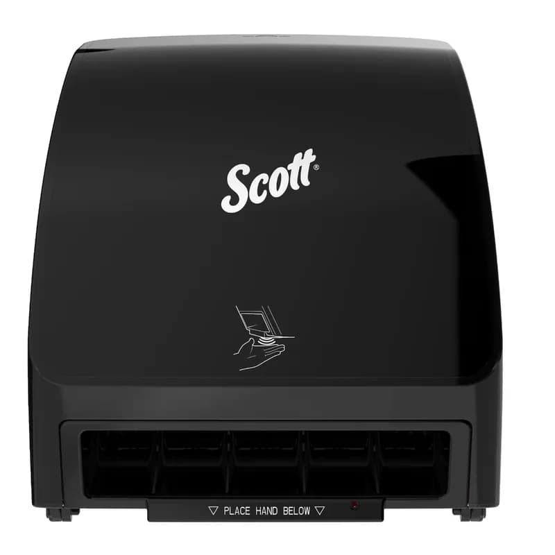 Scott® Control Paper Towel Dispenser 11.8X12.35X7.25 IN Wall Mount Black Slim Roll Automatic Electronic 8IN Roll 1/Each