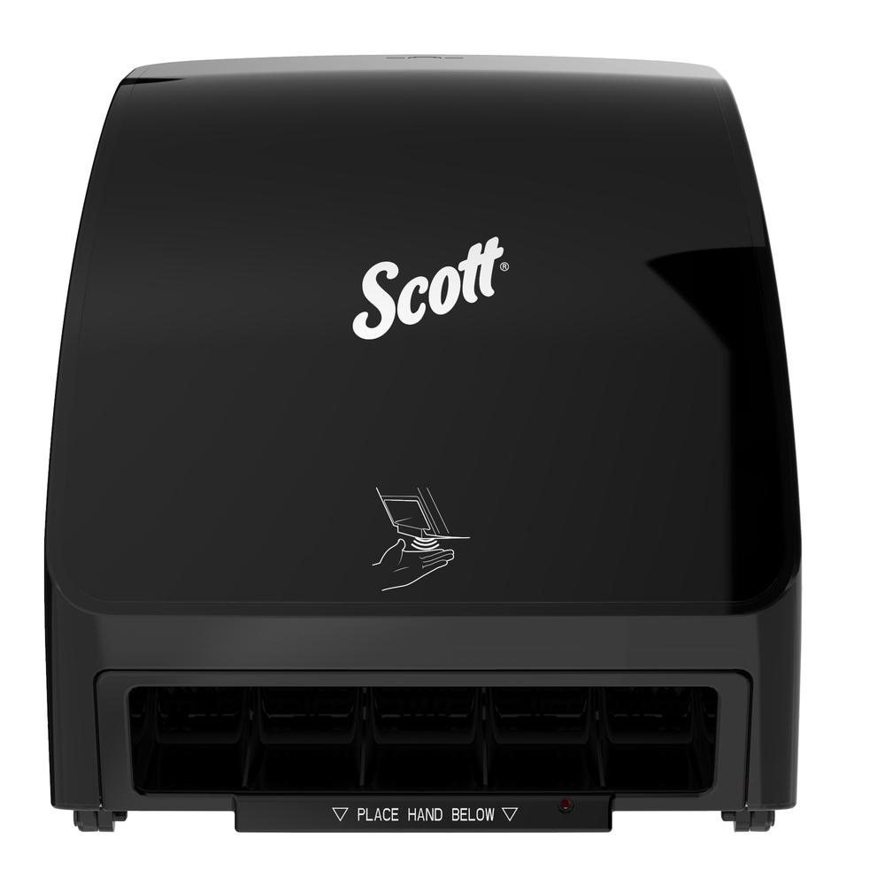 Scott® Control Paper Towel Dispenser 11.8X12.35X7.25 IN Wall Mount Black Slim Roll Automatic Electronic 8IN Roll 1/Each