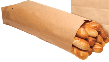 Duro® Bag 1/4 Virgin Paper 60# Kraft Satchel Bottom 250/Case